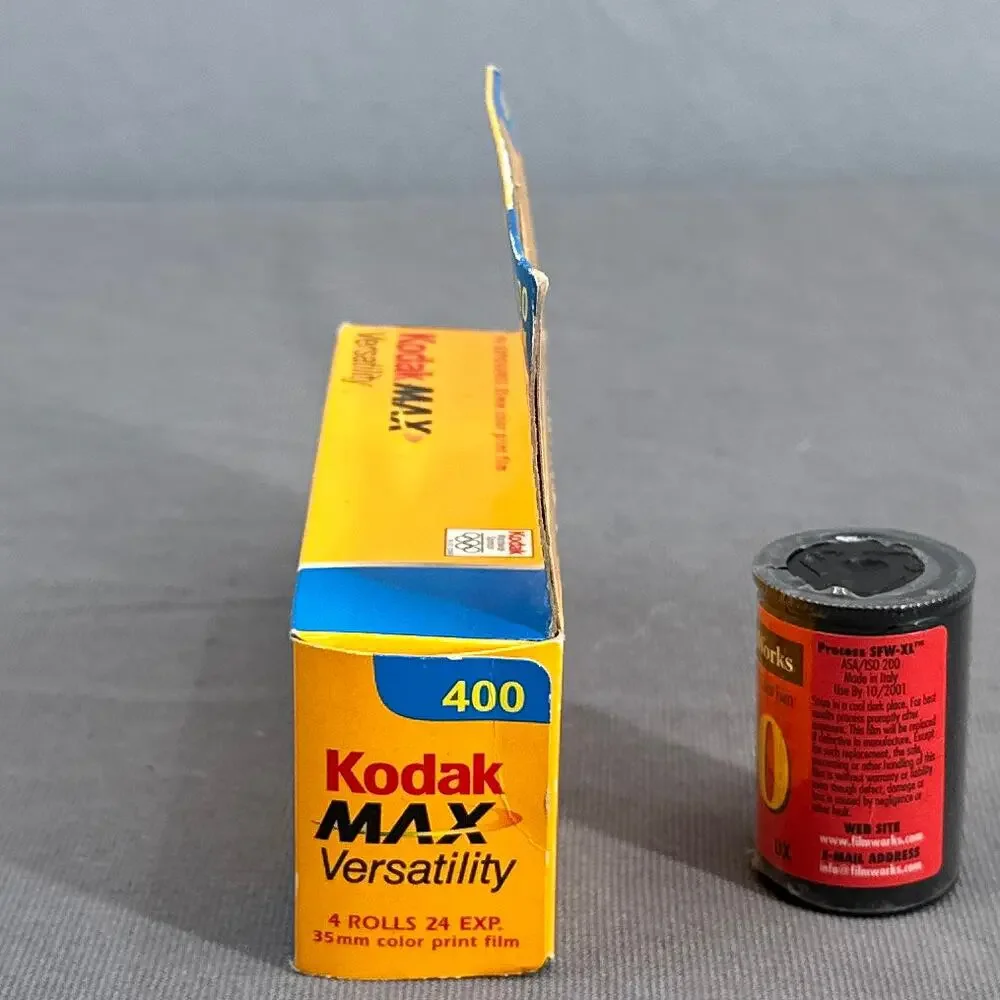 VTG Kodak Max 400 35mm Color Print Film 4 Rolls Seattle FilmWork 200 Expired Y2K